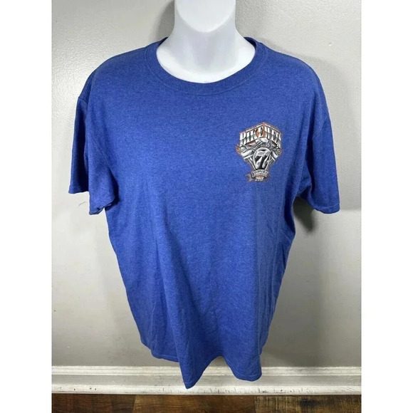 Men’s Daytona Biketoberfest 2018 Bike Week T Shirt, Large Blue New - Picture 1 of 4